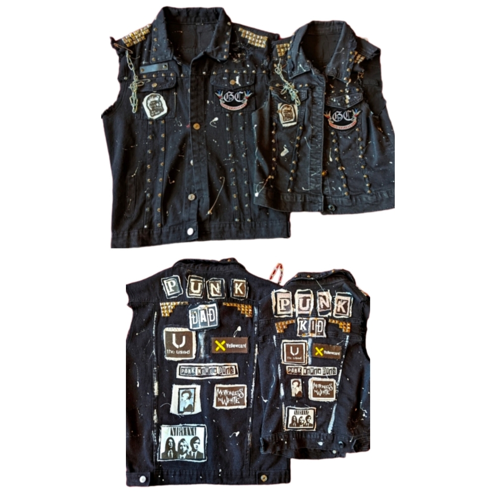 PUNK ROCK Grunge Matching Battle Vests Adult/Child